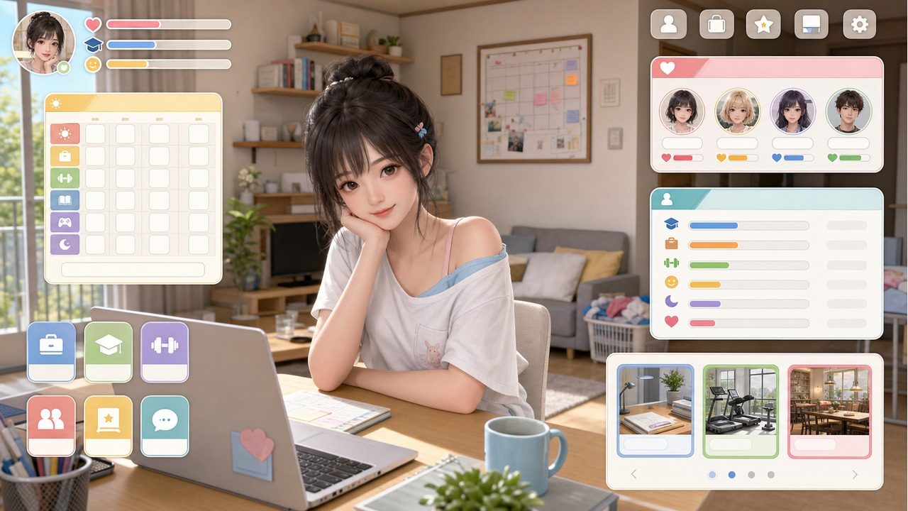 能干的后辈小葵酱 互动SLG 演示图 1